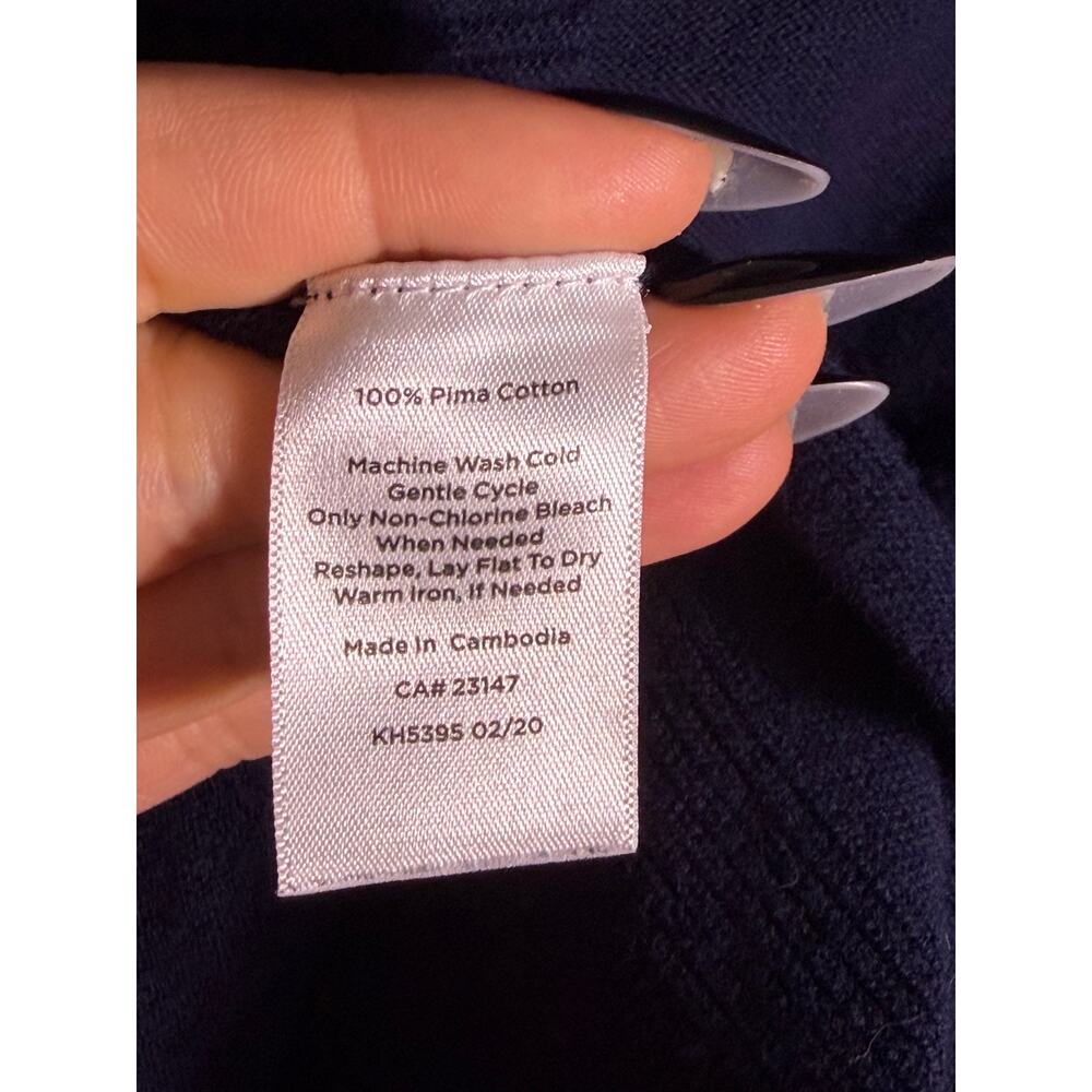 Talbots Navy Open Front Cardigan - XS - Picture 6 of 8